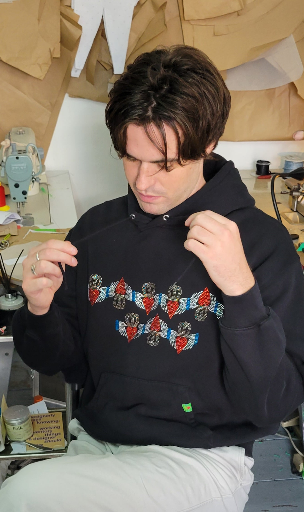 Diamonte Hoodie - Claddagh