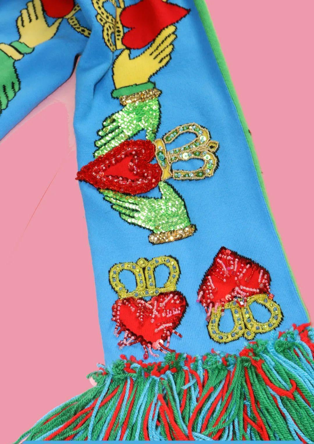 Beaded Claddagh Scarf