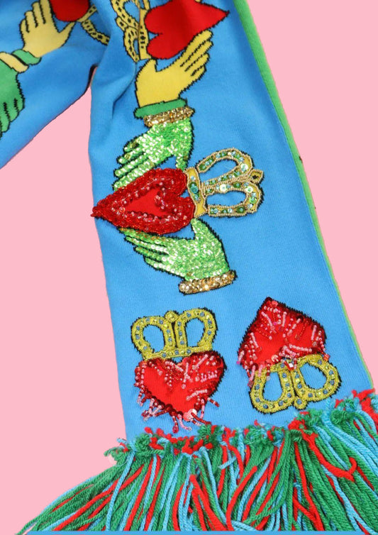 Beaded Claddagh Scarf