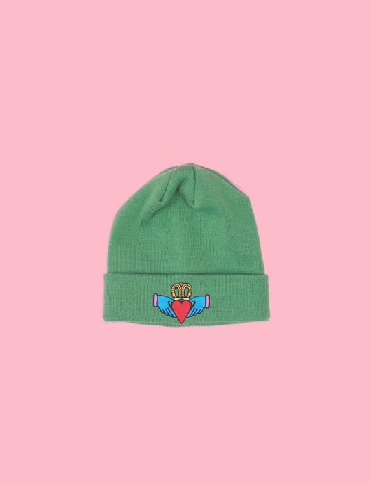 Green Claddagh Beanie