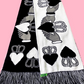 Black & White Claddagh Scarf