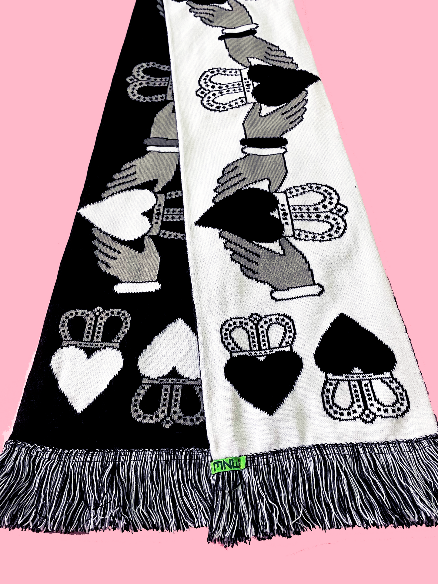 Black & White Claddagh Scarf